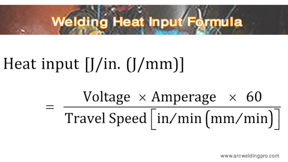 Welding Heat Input Formula