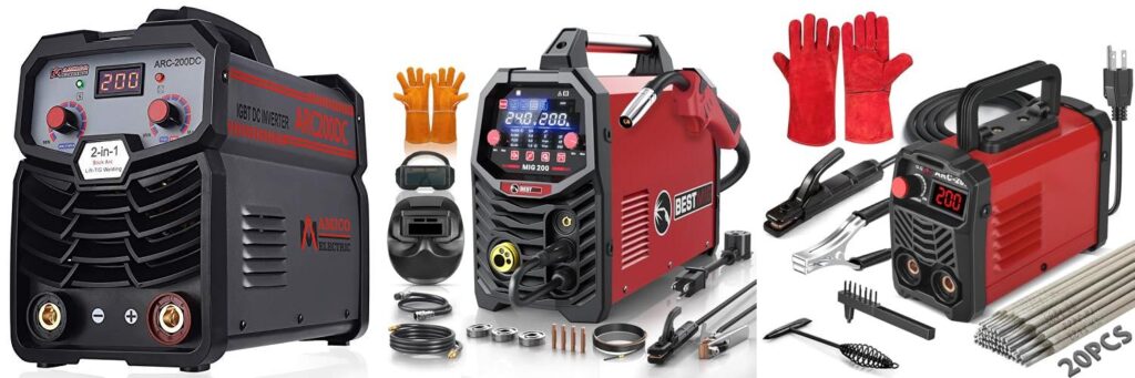 200 Amp Industrial Welding Machine combined image