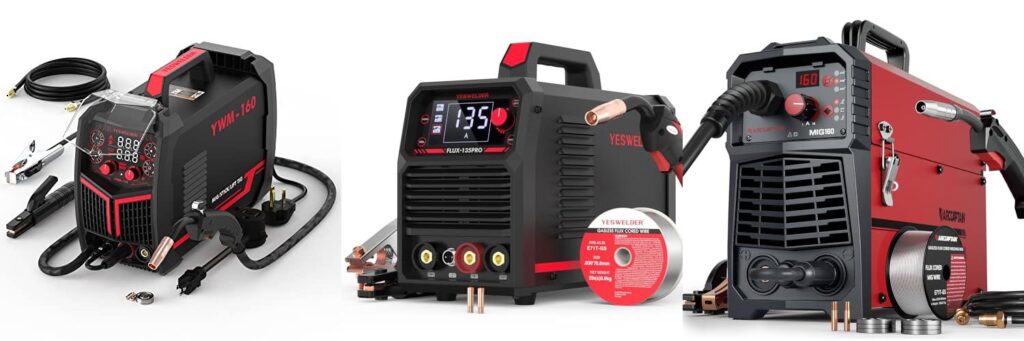 Flux Core Welder With Gas Option combined image