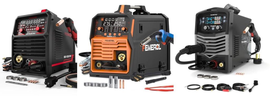 Flux Core Welder With Spool Gun combined image