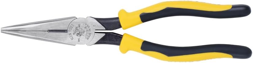 Klein Tools J203-8 8-Inch High-Leverage Needle Nose Pliers for Durable