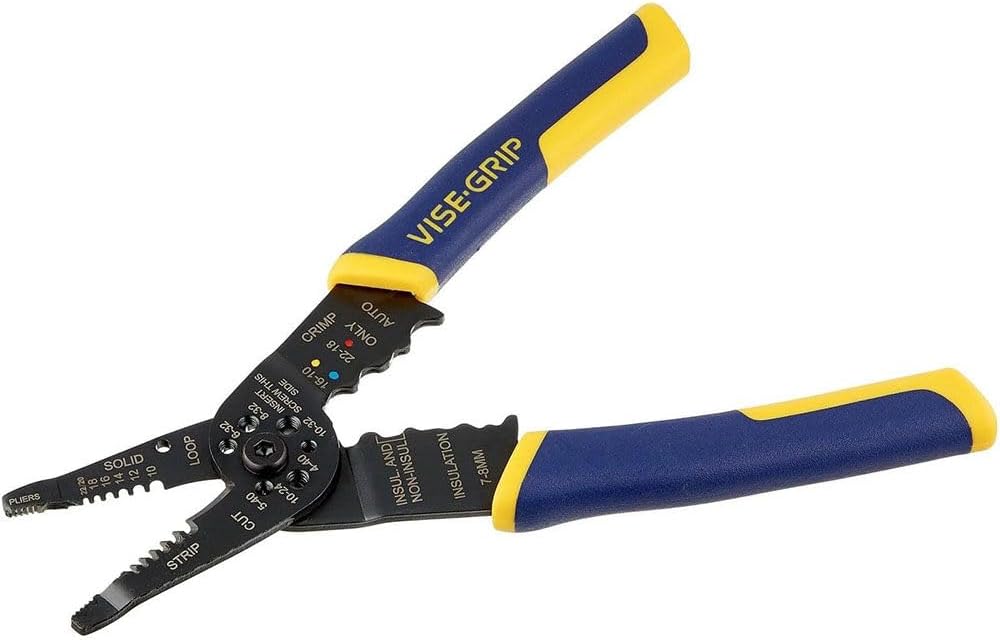 IRWIN VISE-GRIP 8-inch Wire Stripping Pliers with ProTouch Comfort Gri