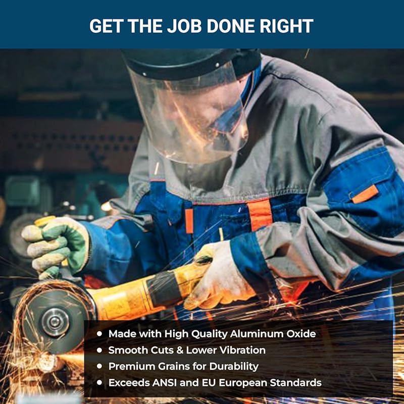 5 Inch Aluminum Oxide Grinder Cut Off Wheels for Metal and Stainless S