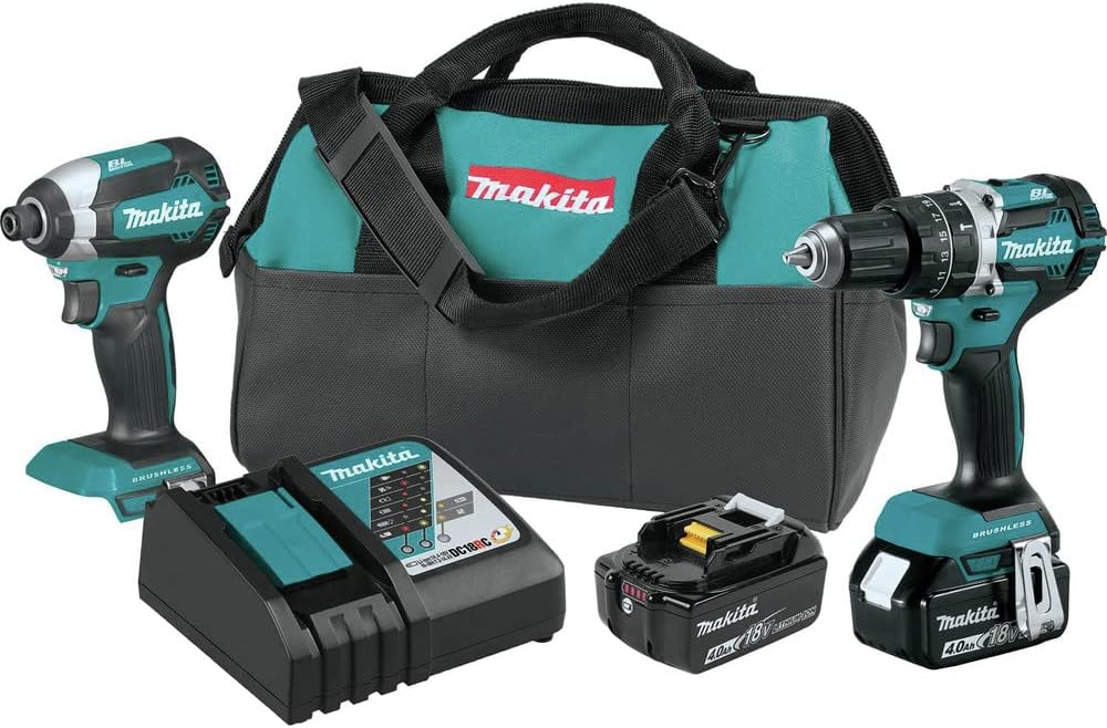 Makita 18V LXT Brushless Cordless 2-Piece Drill and Impact Driver Comb