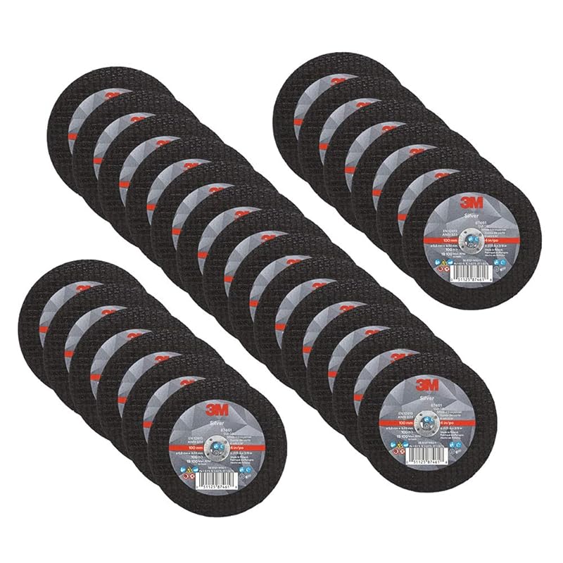 3M Silver 4 Inch Cut-Off Wheel with Precision Grain for Steel and Meta