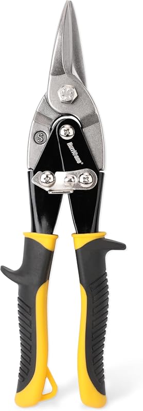 10 Inch Straight Cut Aviation Tin Snips for Sheet Metal, Aluminum, and