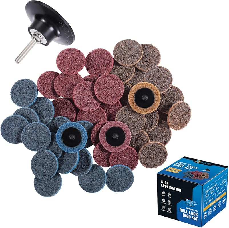 2 Inch Roll Lock Sanding Discs for Die Grinder Rust and Paint Removal