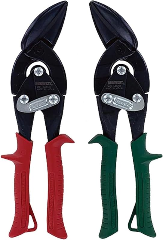 Best MIDWEST Offset Aviation Tin Snips for Left and Right Metal Roofin