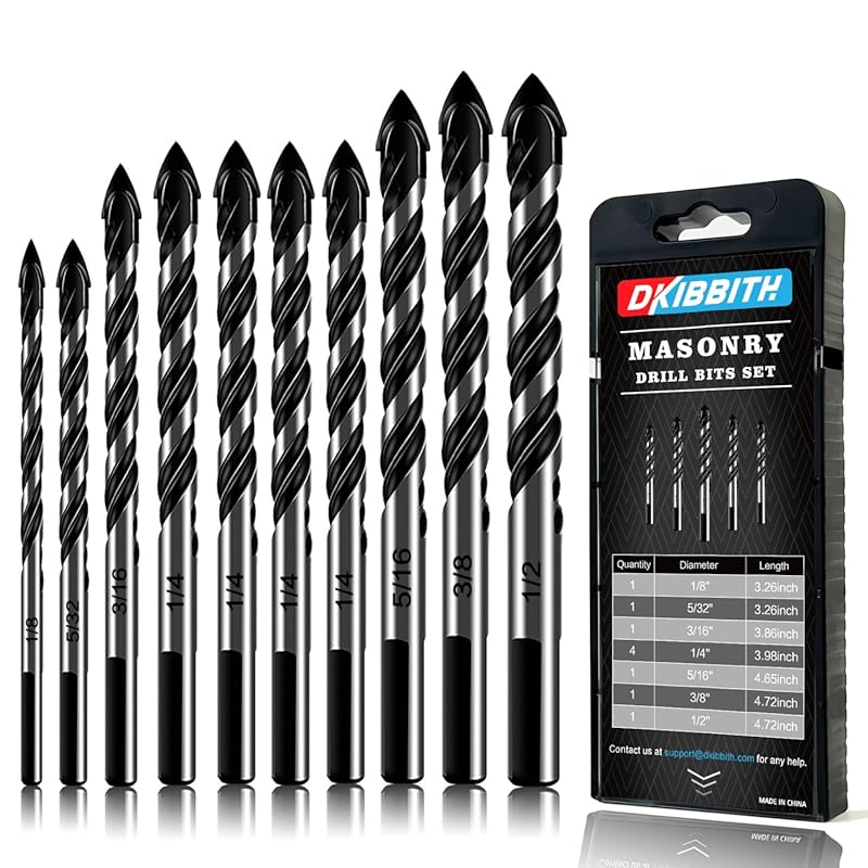 Top 5 Drill Bits for Brick: Expert Picks for Superior Results 6 Best 10-Piece Masonry Drill Bit Set for Brick, Concrete, Tile. 1/8-1/2