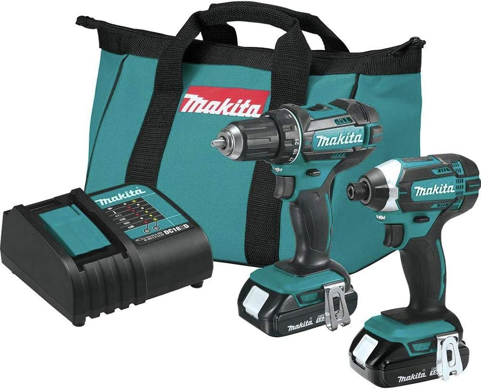 Makita CT225SYX 18V LXT® Lithium-Ion Compact Cordless 2-Pc. Combo Kit