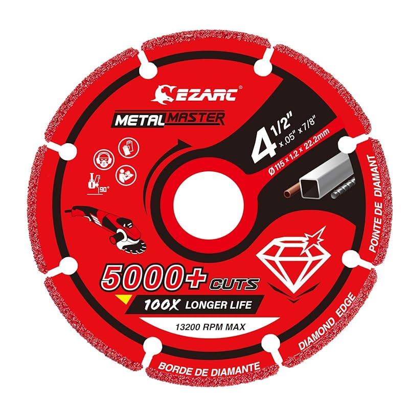 5 Best Metal Cut Off Wheels: Expert-Tested for Peak Performance 6 Diamond Metal Cut Off Wheel 4 1/2 x 7/8 Inch for Rebar, Steel, and Iro