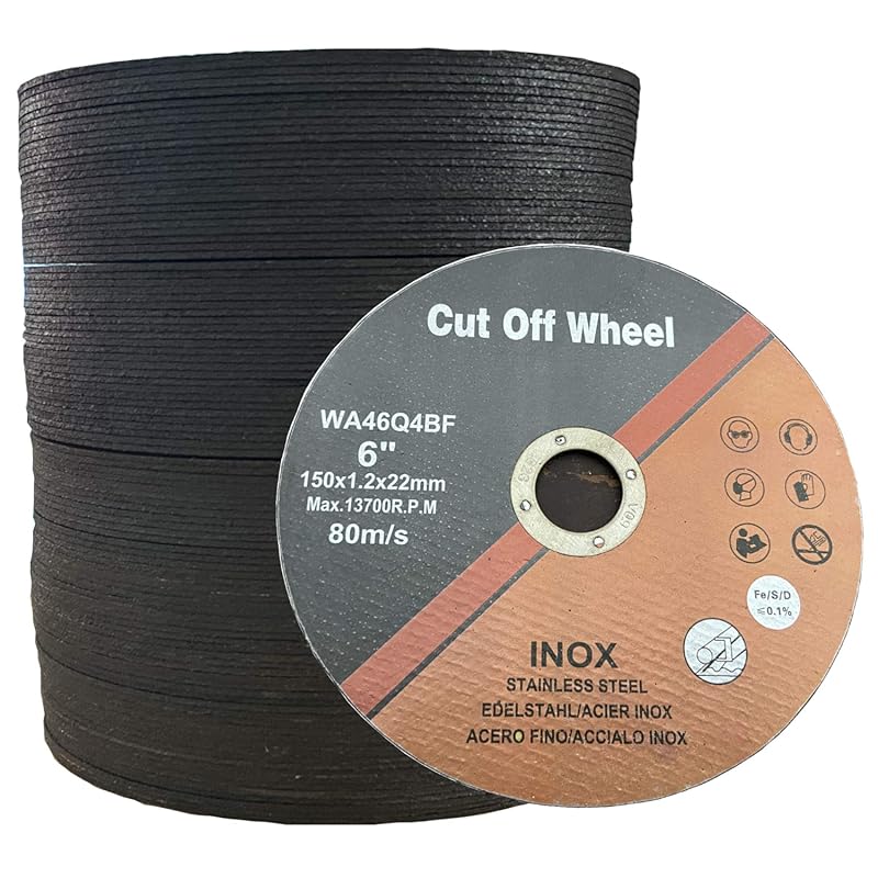 Ultra Thin 6-Inch Cut Off Wheels for Cutting Metal and Stainless Steel