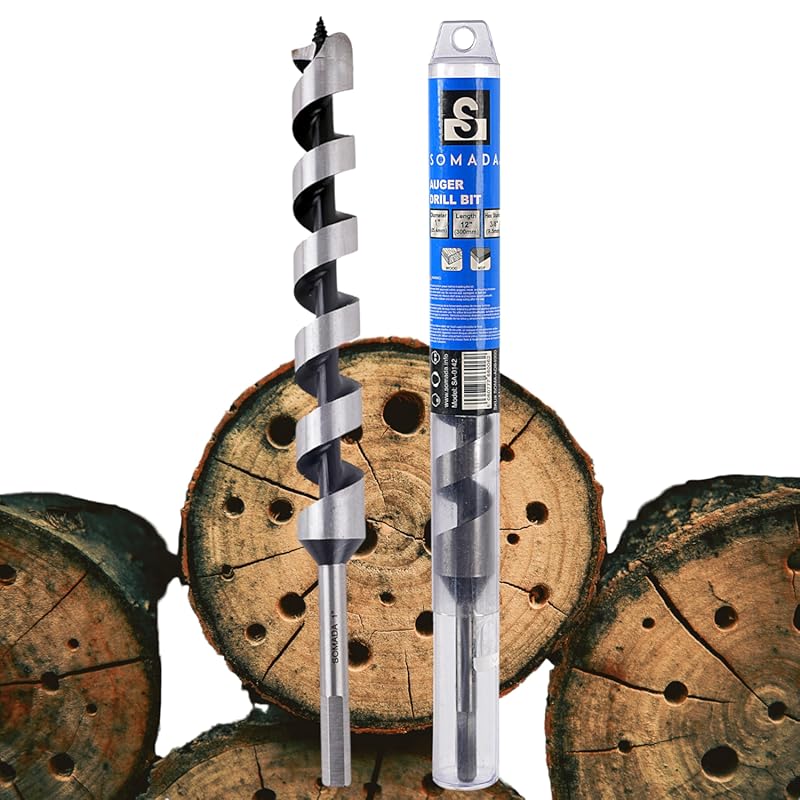 5 Best Drill Bits for Tree Stumps: Expert-Tested & Approved 4 1-Inch x 12-Inch Hex Shank Auger Drill Bit for Tough Tree Stump Remova
