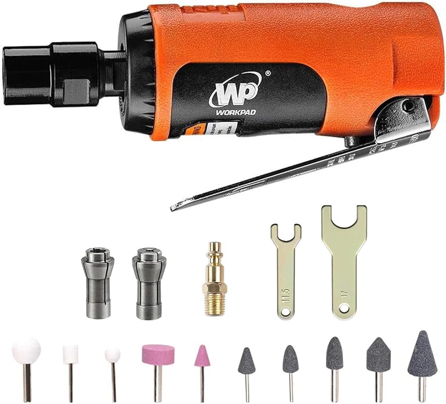 5 Best Cheap Die Grinders: Expert-Approved for Serious Work 3 Mini Air Straight Die Grinder: 25000 RPM, with 1/4 and 1/8-inch Collet