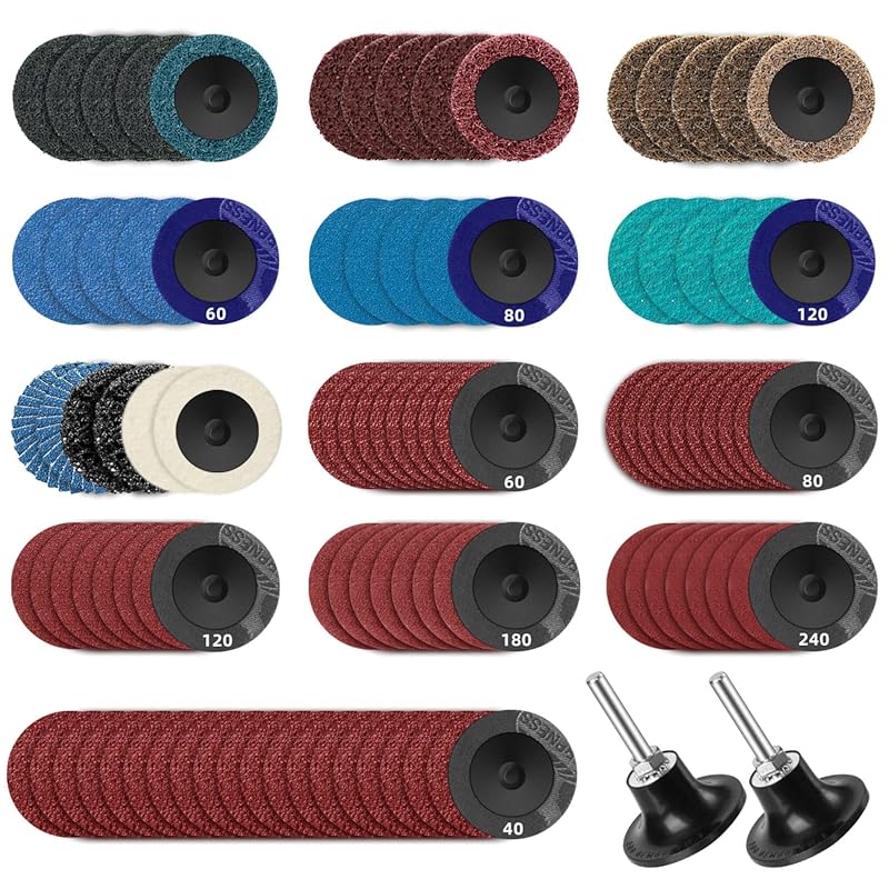 2-inch Quick Change Die Grinder Polishing Kit: Sanding & Conditioning 