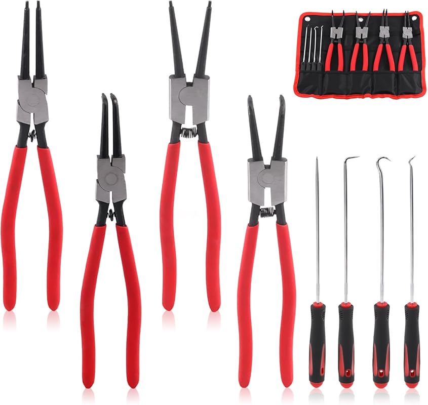 Top 5 Best Retaining Ring Pliers: Expert-Tested Picks 4 Swpeet 13-Inch Snap Ring Pliers with Pick and Hook Tool Set, Heavy Dut