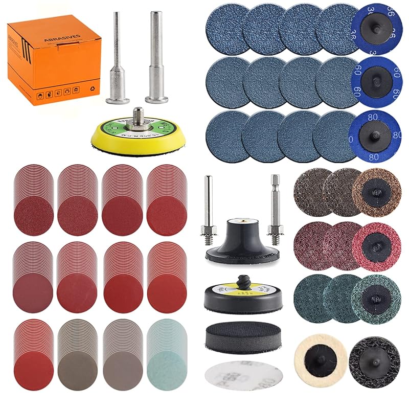 5 Best Die Grinder Sanding Discs: Unmatched Quality Picks 3 2-inch Die Grinder Sanding Discs with 1/8 and 1/4-inch Shank Backer Pl
