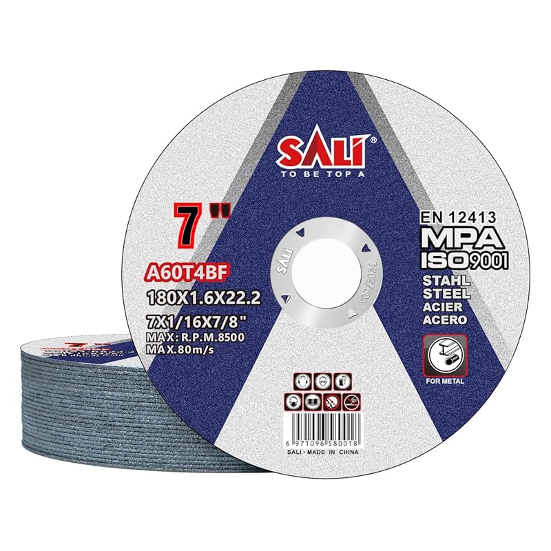 25-Pack 7-Inch Cut Off Wheels for Metal Cutting, 1/16-Inch Thick, 7/8-