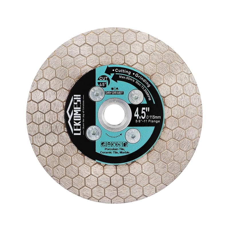 5 Pro-Grade Diamond Cutoff Disc: Expert Picks for Flawless Cuts 3 4.5 Inch Diamond Cutoff Disc for Porcelain, Ceramic, Marble, Granite,