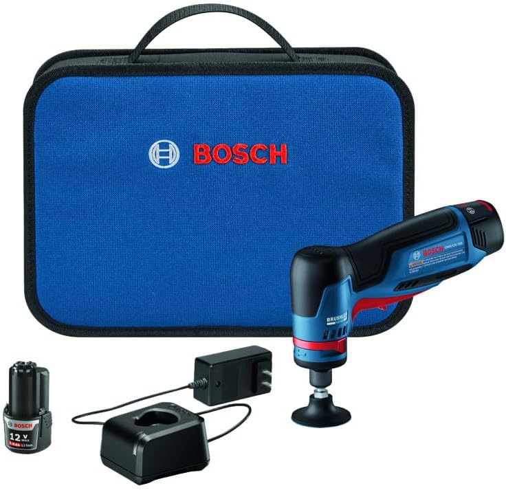 Bosch 12V Cordless Brushless 1/4-inch Right Angle Die Grinder Kit with
