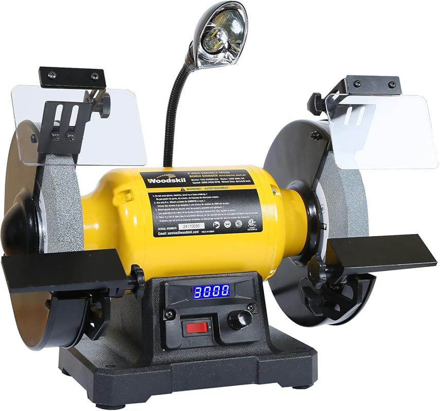 5 Best Bench Grinder: Expert-Reviewed for Top Performance 6 Versatile 8 Inch Digital Variable Speed Bench Grinder for Knives and C