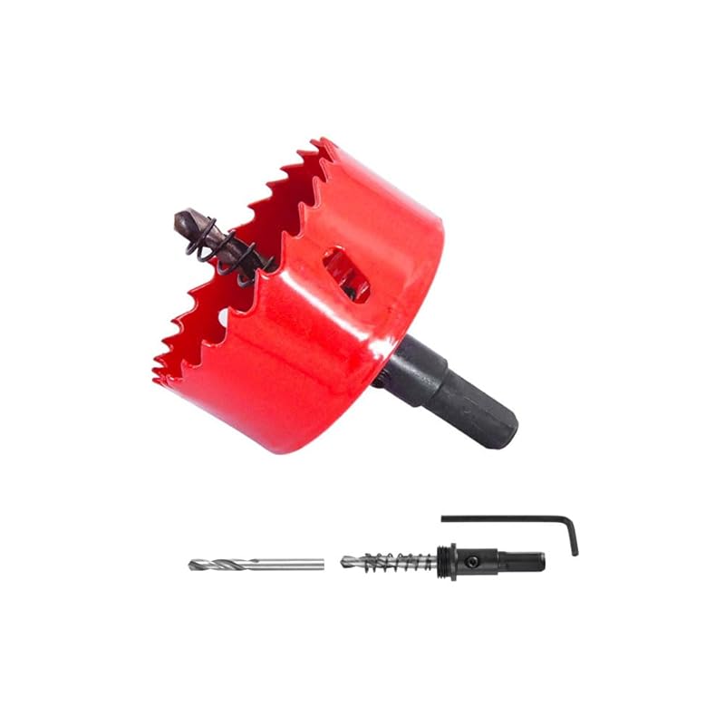 Top-rated 4.5-inch Bi-Metal Hole Saw with Pilot Bit for clean plastic 