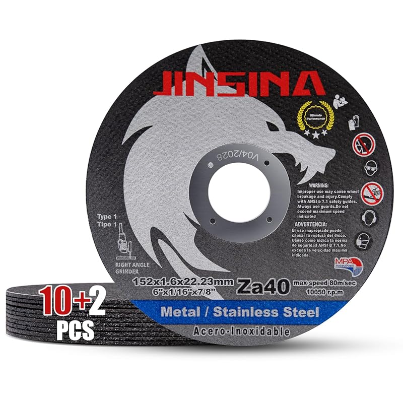 6 Inch Cut Off Wheels for Angle Grinders, Metal and Stainless Steel Cu