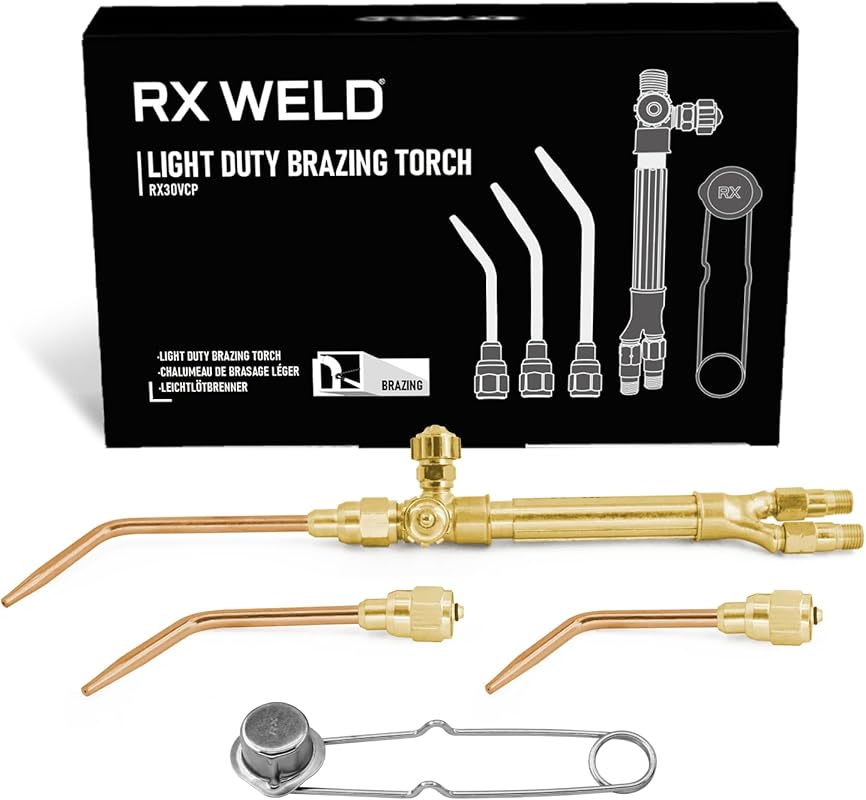 5 Best Welding Torch: Expert-Reviewed for Top Quality 4 RX WELD Light Duty Welding and Brazing Torch Kit, Featuring Three Tips