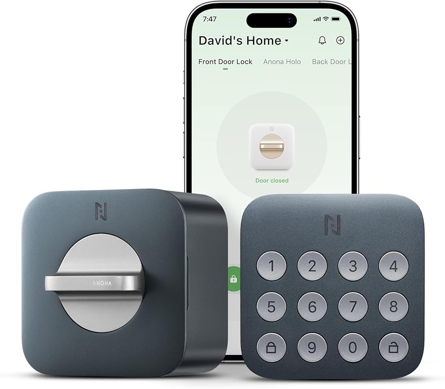 Anona Holo Wi-Fi Smart Lock with Keypad, Keyless Entry Deadbolt Door L