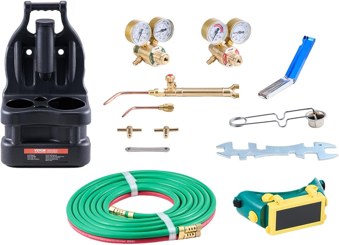 Best portable oxygen acetylene welding and brazing torch kit, with twi