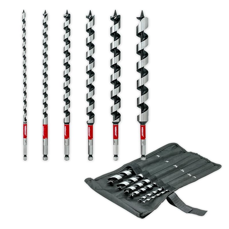 5 Best Drill Bits for Tree Stumps: Expert-Tested & Approved 6 Long Ship Auger Drill Bit for Tree Stumps and Wood. Hex Shank, 1/4-7/8