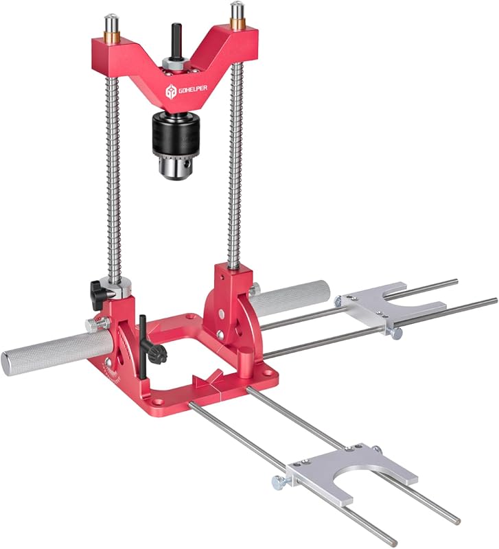 Adjustable Portable Drill Guide for Hand Drills: Straight & Angled Dri