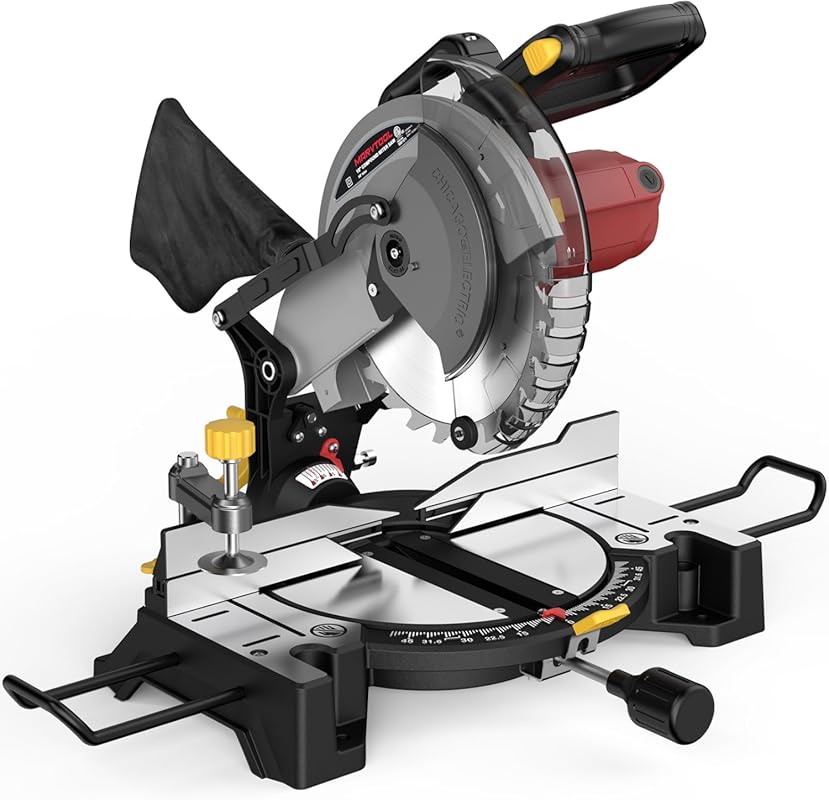 10-inch Single Bevel Compound Miter Chop Saw with Extension Table for 