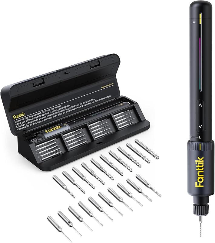 Top 5 Drills for Jewelry Making: Achieve Flawless Craft 4 Fanttik K2 Mini Precision Drill with 20 Bits for Jewelry, Shells, Plas