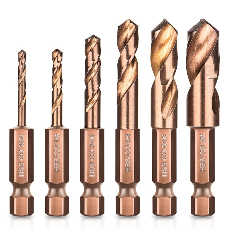 5 Best Metal Drill Bit Set: Pro-Tested for Ultimate Performance 4 M35 Cobalt Stubby Drill Bit Set for Metal with 1/4