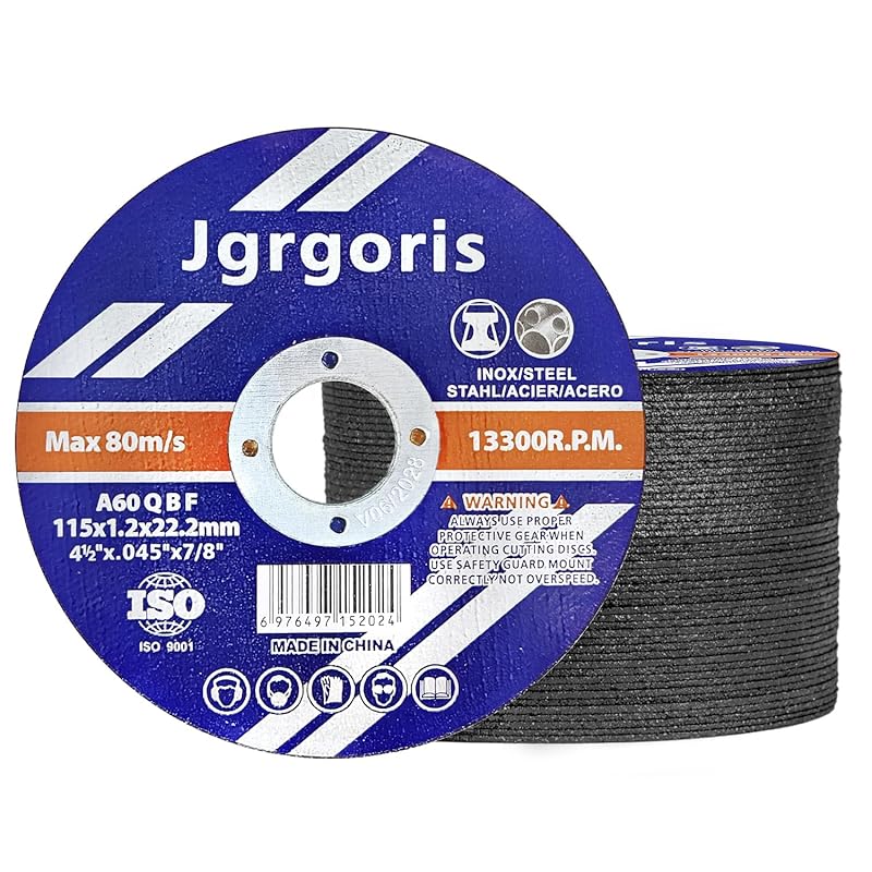 5 Best Cut Off Wheel Under $10: Quality Picks Reviewed 3 4-1/2 Inch Cut-Off Wheel, 50 Pack for Angle Grinders, Fast Cutting Met