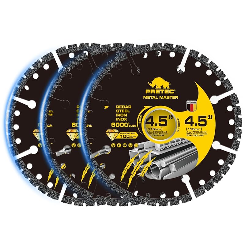 5 Premium Carbide Cutoff Discs: Top Choices for Quality Cuts 6 Angle Grinder Carbide Diamond Cut Off Disc, 4 1/2 x 7/8 Inch for Metal