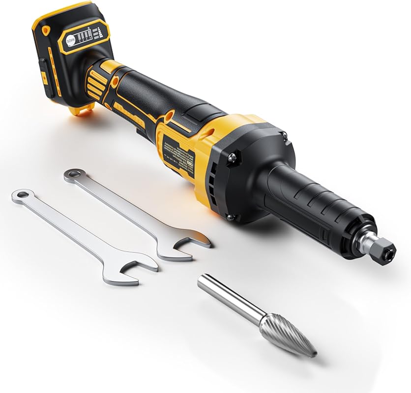 Cordless Die Grinder for DeWalt 20V: 25000RPM Variable Speed Brushless
