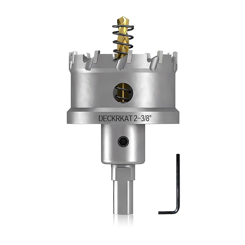 5 Best Hole Saws for Aluminum: Expert Picks for Flawless Cuts 3 DECKRKAT Tungsten Carbide Tipped Hole Saws for Aluminum and Metal with