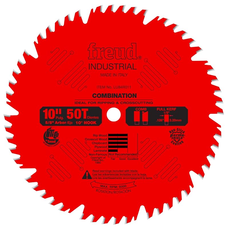Freud Combination Saw Blade with Premium Tico Hi-Density Carbide Combi