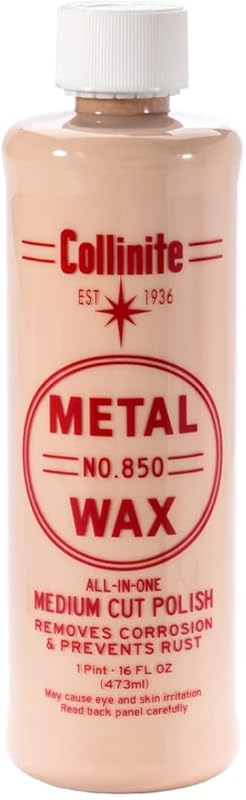 Collinite 850 Heavy Duty Metal Wax Polish for Rust Removal and Table S