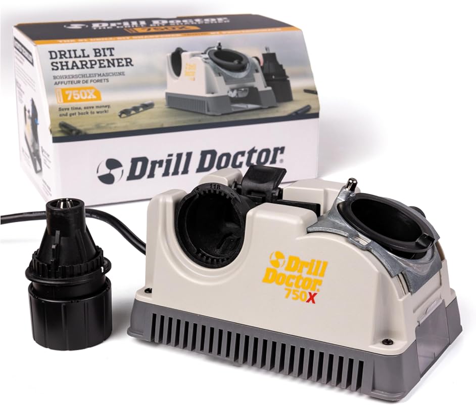 Drill Doctor DD750X Drill Bit Sharpener for Steel, Masonry, Carbide, C