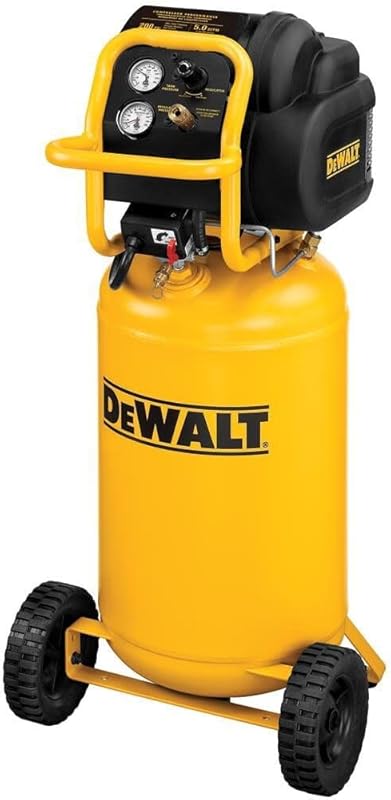 DEWALT Vertical Portable Air Compressor: 1.9 HP, 200 PSI, Oil-Free, Lo