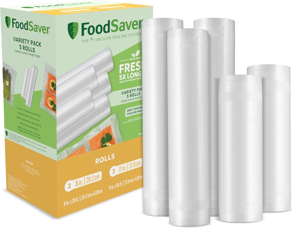 Custom Length Vacuum Sealer Rolls for Airtight Food Storage and Sous V