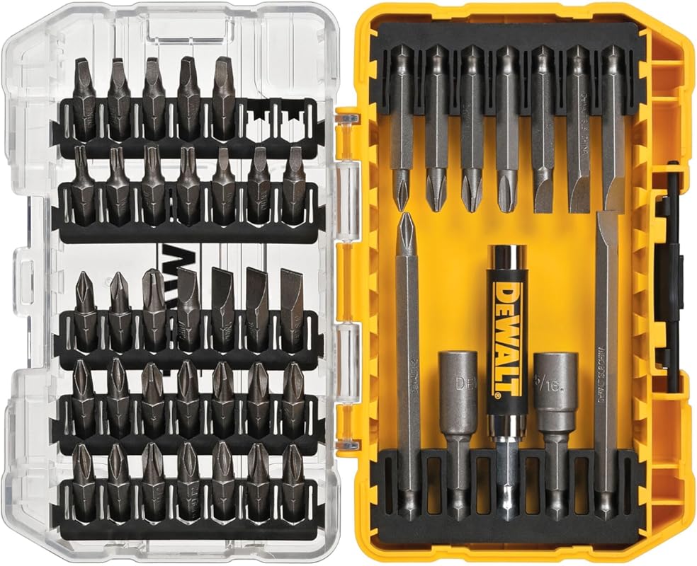 5 Best Drill Driver Bit Set: Expert Picks for Quality & Performance 4 DEWALT Screwdriver Bit Set with Tough Case, 45-Piece , Grey/Silver Scr