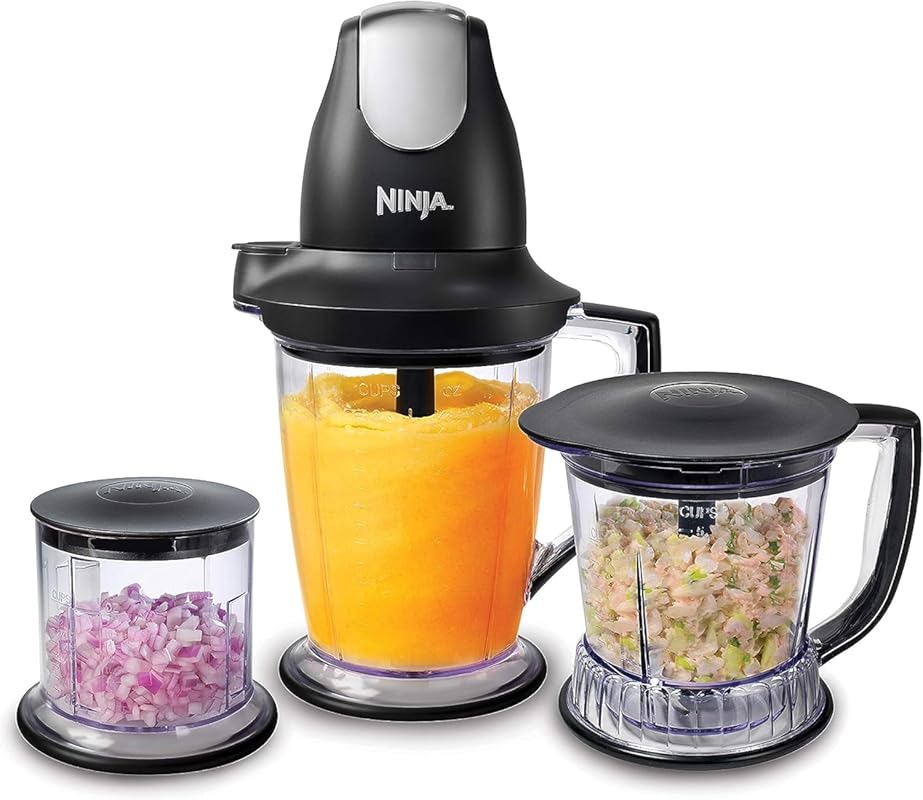 Ninja QB1004 Blender/Food Processor with 450-Watt Base, 48oz Pitcher, 