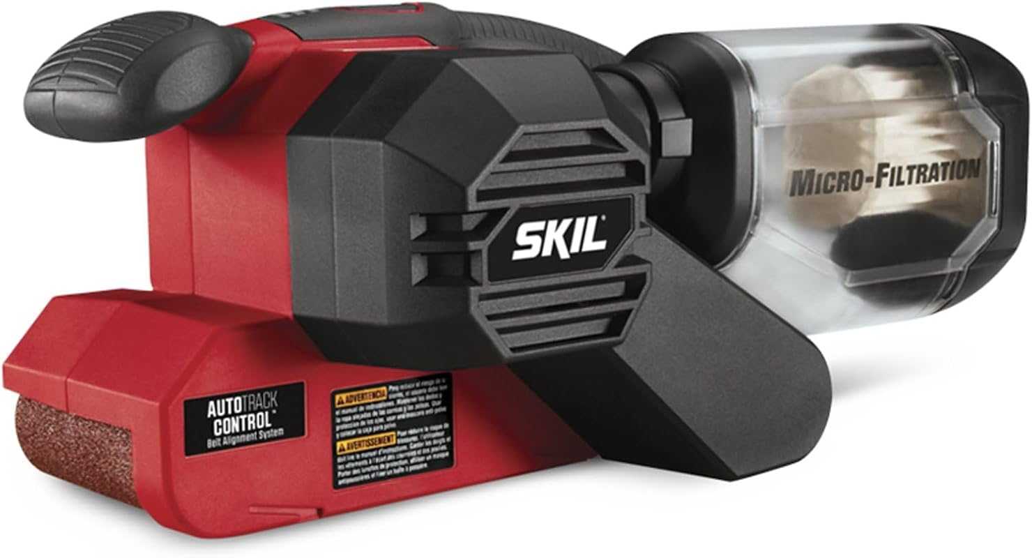 SKIL 6 Amp 3x18 Inch Belt Sander: Precision Sanding with Integrated Pr