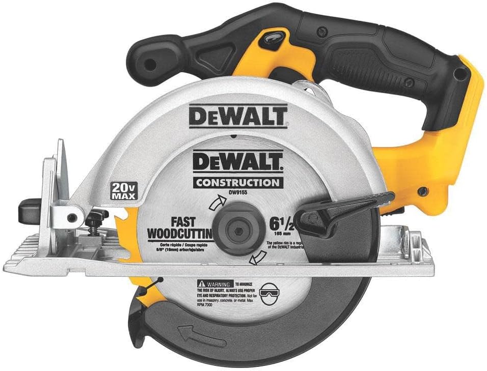 DEWALT 20V Cordless Circular Saw with 6-1/2-inch Blade, 5150 RPM, and 