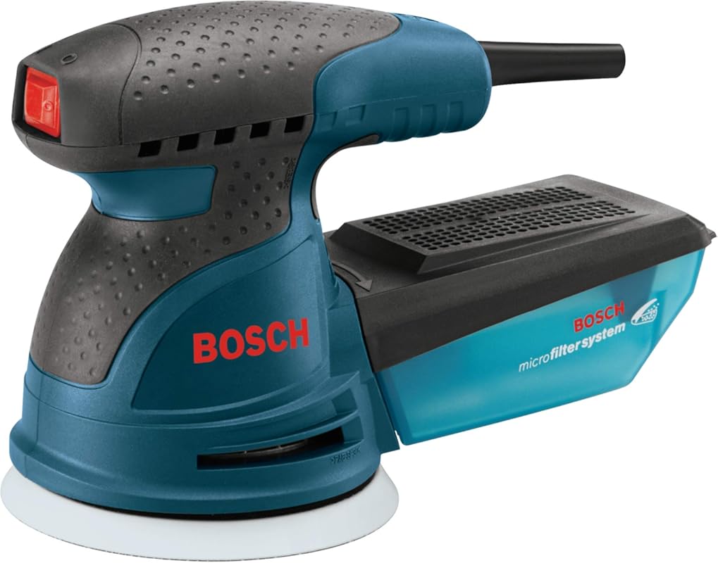 BOSCH ROS20VSC 5-Inch Corded Random Orbital Palm Sander with Variable 