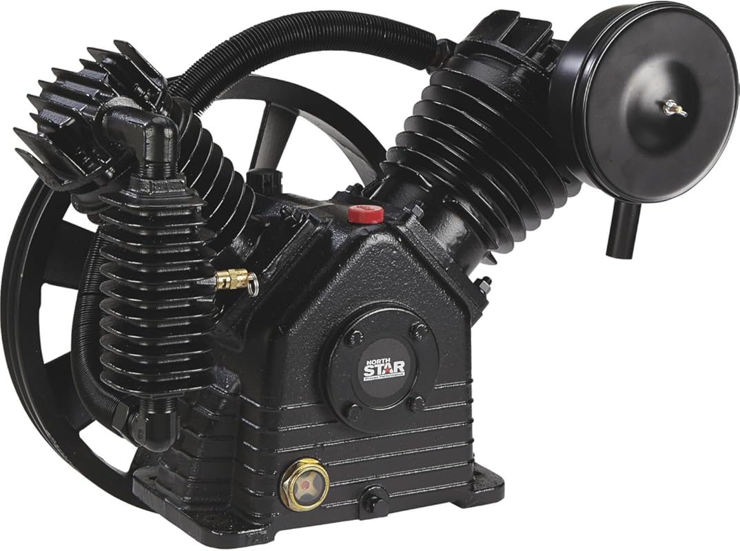 NorthStar 2-Stage, 2-Cylinder Air Compressor Pump: 24.4 CFM at 90 PSI,